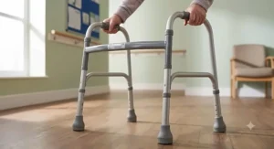 A heavy-duty bariatric standard Zimmer frame with a reinforced steel crossbar for enhanced weight capacity and stability.